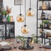 Ripoll Suspension, Boule lumineuse, Suspension grappe Ambre, 3 lumières
