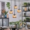 Koyoto Suspension, Boule lumineuse, Suspension grappe Ambre, 4 lumières