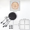 Koyoto Suspension, Boule lumineuse, Suspension grappe Ambre, 4 lumières