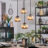 Koyoto Suspension, Boule lumineuse, Suspension grappe Ambre, 4 lumières