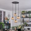 Koyoto Suspension, Boule lumineuse, Suspension grappe Ambre, 4 lumières