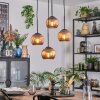 Koyoto Suspension, Boule lumineuse, Suspension grappe Cuivré, 4 lumières