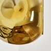 Ripoll Boule lumineuse, Applique murale Chrome, Or, Fumé, 3 lumières
