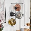 Ripoll Boule lumineuse, Applique murale Chrome, Or, Clair, Cuivré, Fumé, 3 lumières Ripoll Boule lumineuse, Applique murale Chrome, Or, Clair, Cuivré, Fumé, 3 lumières