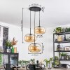 Apedo Suspension, Boule lumineuse, Suspension grappe Ambre, 3 lumières