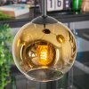 Ripoll Suspension, Boule lumineuse, Suspension grappe Or, Clair, 3 lumières