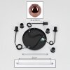 Ripoll Suspension, Boule lumineuse, Suspension grappe Cuivré, 3 lumières