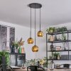 Ripoll Suspension, Boule lumineuse, Suspension grappe Or, 3 lumières