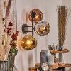 Ripoll Boule lumineuse, Applique murale Chrome, Or, Cuivré, Fumé, 3 lumières