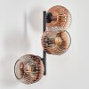 Ripoll Boule lumineuse, Applique murale Clair, Cuivré, 3 lumières