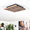 Tandragee Plafonnier, Panel LED Couleur bois, Noir, 1 lumière