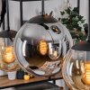 Gastor Suspension, Boule lumineuse, Suspension Ambre, Fumé, 6 lumières