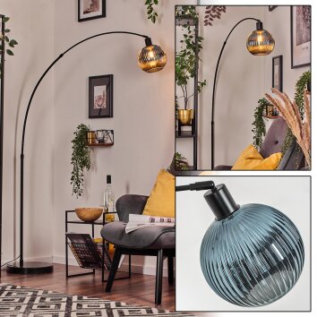 Koyoto Lampadaire, Lampadaires arc Noir, 1 lumière