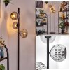 Ripoll Lampadaire Chrome, Fumé, 3 lumières