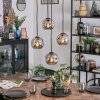 Ripoll Suspension, Boule lumineuse, Suspension grappe Fumé, 4 lumières