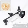 Gastor Boule lumineuse, Applique murale Ambre, Clair, 3 lumières