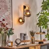 Gastor Boule lumineuse, Applique murale Ambre, Clair, Fumé, 3 lumières