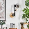 Gastor Boule lumineuse, Applique murale Ambre, Clair, Fumé, 3 lumières