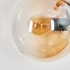Gastor Boule lumineuse, Applique murale Ambre, Clair, Fumé, 3 lumières