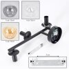 Gastor Boule lumineuse, Applique murale Ambre, Clair, Fumé, 3 lumières