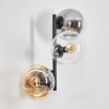 Gastor Boule lumineuse, Applique murale Ambre, Clair, Fumé, 3 lumières