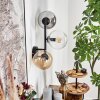 Gastor Boule lumineuse, Applique murale Ambre, Clair, Fumé, 3 lumières