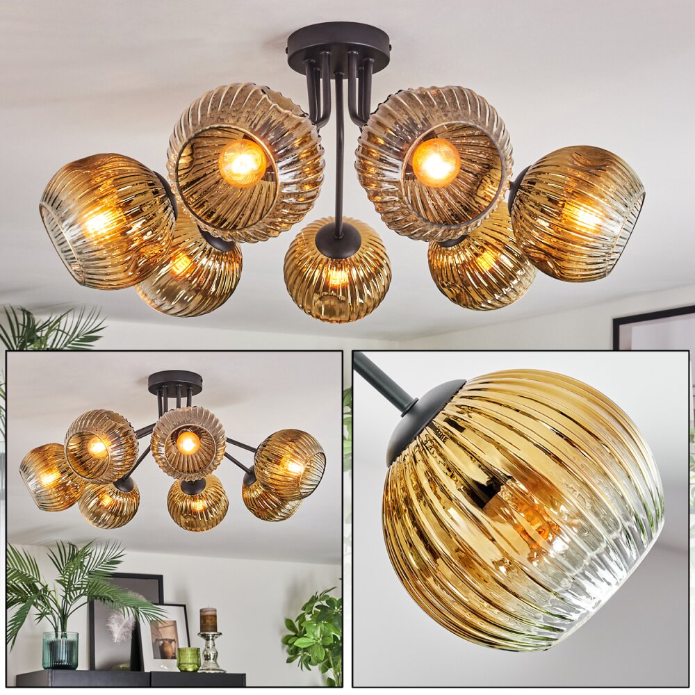 Ripoll Plafonnier, Boule lumineuse Or, Clair, 7 lumières main product photo