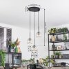 Ripoll Suspension, Boule lumineuse, Suspension grappe Ambre, Clair, 3 lumières