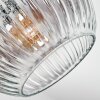 Ripoll Plafonnier, Boule lumineuse Chrome, Clair, Fumé, 7 lumières