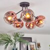 Ripoll Plafonnier, Boule lumineuse Clair, Cuivré, 5 lumières