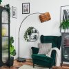 Cando Lampadaire Chrome, Noir, 1 lumière