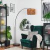Cando Lampadaire, Lampadaires arc Chrome, Noir, 1 lumière