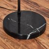 Cando Lampadaire, Lampadaires arc Chrome, Noir, 1 lumière