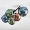 Ripoll Plafonnier, Boule lumineuse Bleu, Vert, Cuivré, 5 lumières