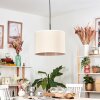 Bassagoda Suspension, Suspension beige, Blanc, 1 lumière