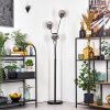 Ripoll Boule lumineuse, Lampadaire Chrome, Fumé, 3 lumières