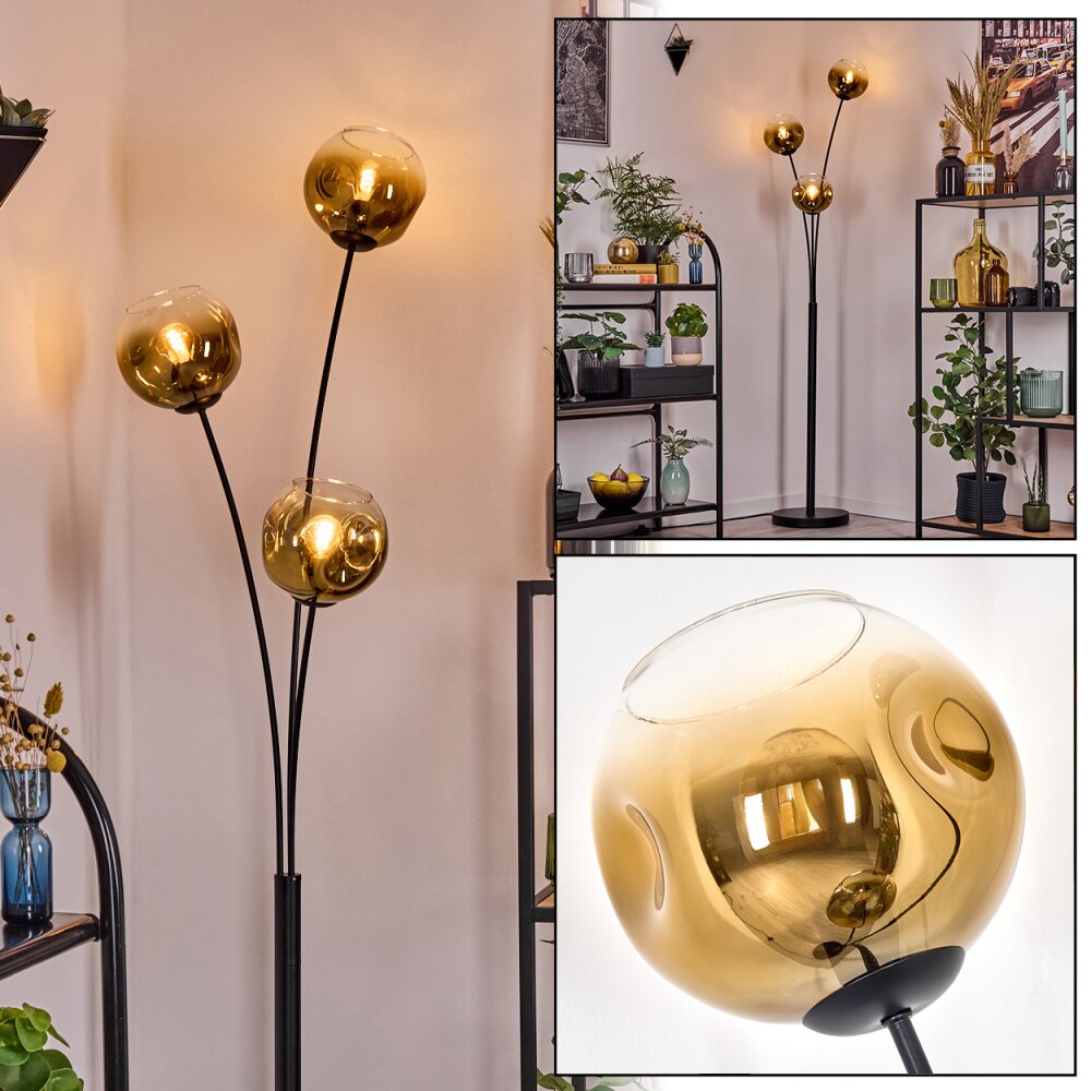Ripoll Boule lumineuse, Lampadaire Or, Clair, 3 lumières main product photo