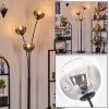 Ripoll Boule lumineuse, Lampadaire Clair, Fumé, 3 lumières