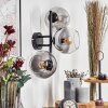 Koyoto Boule lumineuse, Applique murale Clair, Fumé, 3 lumières