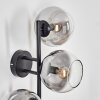 Koyoto Boule lumineuse, Applique murale Clair, Fumé, 3 lumières