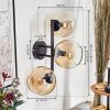Koyoto Boule lumineuse, Applique murale Ambre, Clair, 3 lumières