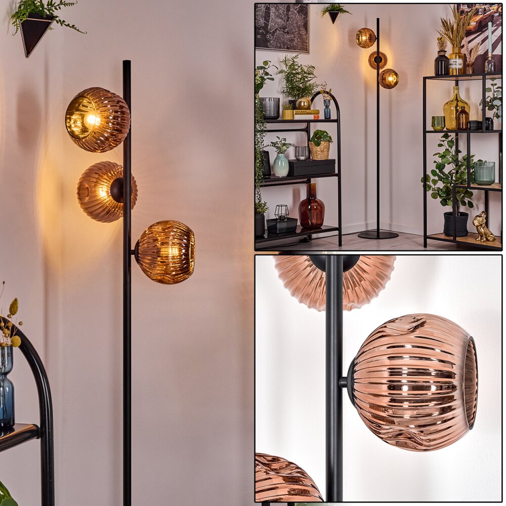 Ripoll Lampadaire Cuivré, 3 lumières main product photo