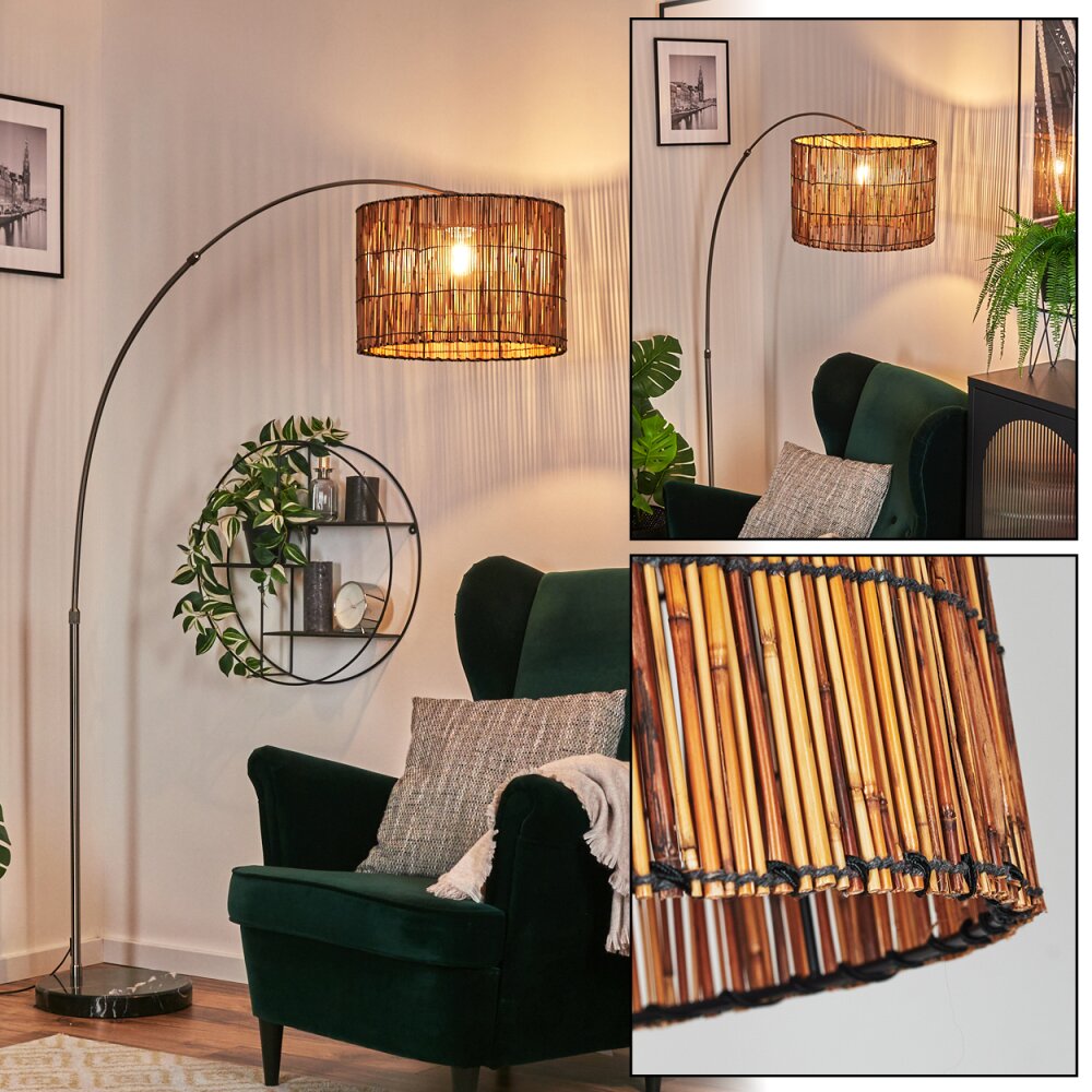 Cando Lampadaire Nickel mat, Noir, 1 lumière main product photo