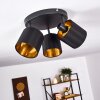 Plafonnier Alsen Noir, 3 lumières