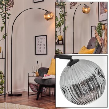 Ripoll Lampadaire, Lampadaires arc Noir, 1 lumière