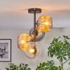 Ripoll Plafonnier, Boule lumineuse Ambre, Clair, Fumé, 4 lumières