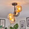 Ripoll Plafonnier, Boule lumineuse Ambre, Clair, Fumé, 4 lumières