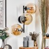 Koyoto Boule lumineuse, Applique murale Ambre, 3 lumières