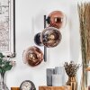 Koyoto Boule lumineuse, Applique murale Clair, Cuivré, 3 lumières