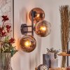 Koyoto Boule lumineuse, Applique murale Clair, Cuivré, 3 lumières